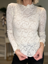 THE LAYLA LETTUCE-EDGED TOP - IVORY