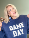GO GAME DAY SWEATSHIRT - NAVY/WHITE