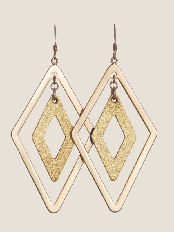 GOLD SATIN TORI EARRINGS