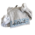 DETROIT LIONS CREWNECK SWEATSHIRT - HEATHER GRAY
