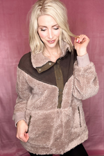 FIND ME IN THE LODGE FLEECE PULLOVER - ASH
