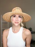 VENTURA WIDE BRIM PAPER FEDORA - BUFF