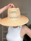 VENTURA WIDE BRIM PAPER FEDORA - BUFF