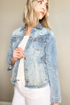 ZOE DISTRESSED DENIM JACKET