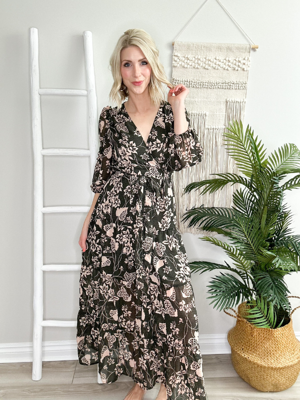 PRETTY GIRL FLORAL LONG DRESS