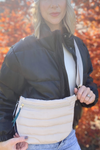 JOLIE PUFFER BELT BAG - SAND