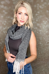 HARMONY WRAP SCARF - GRAY